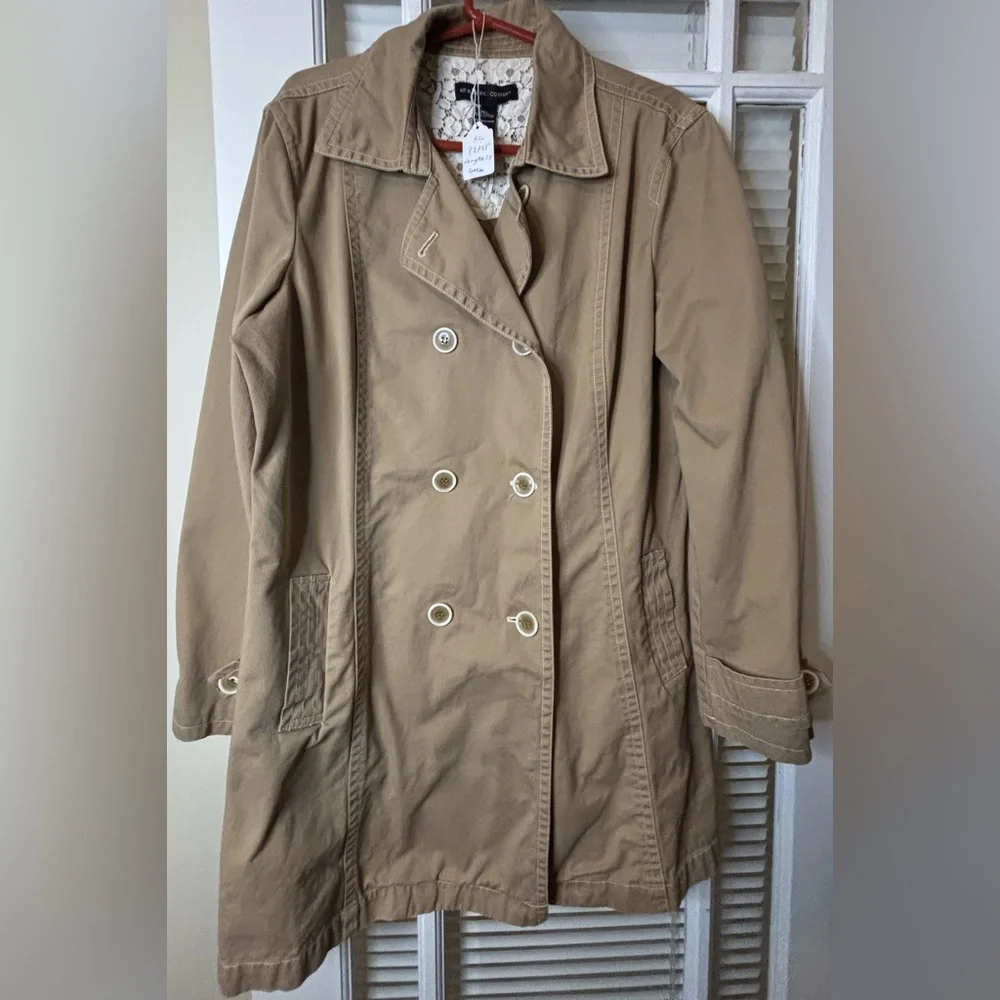 New York & Company Trench Jacket/Coat-size XL